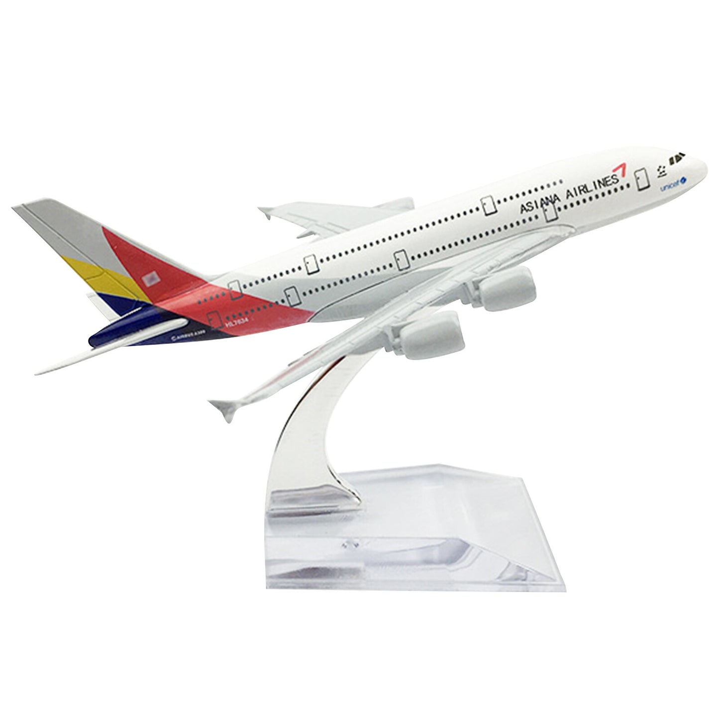 1:400 16cm Asiana Airlines A380 Airplane Model Alloy Plane Aircraft Ornaments