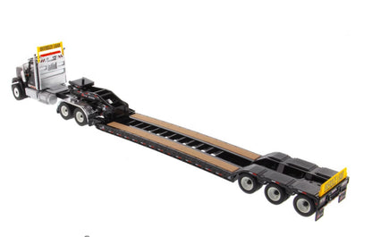 1:50 DM International Trailer Container Tractor Lowboy Trailer Diecast Model