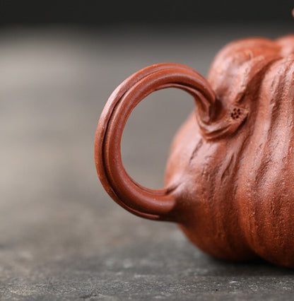 120cc chinese Yixing Handmade Zisha teapot JiangPoNi pumpkin Gongfu Tea Pot