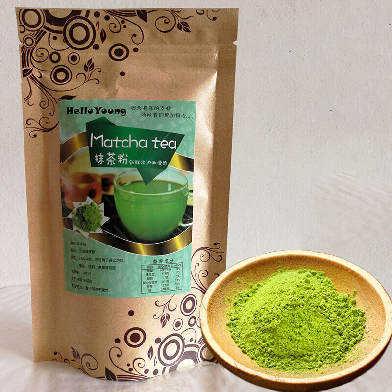 100% Natural 100g Japanese Matcha Green Tea Powder Organic Slimming Tea FOOD