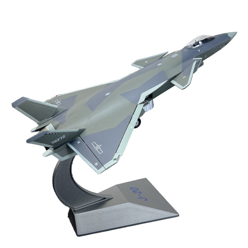 1:48 45CM China J-20 Stealth Fighter Plane Diecast Military Jet Aircraft Model