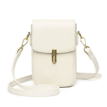 Genuine Leather Bag Mini Messenger Bag Handbag Purse Small Shoulder Purse Cotton