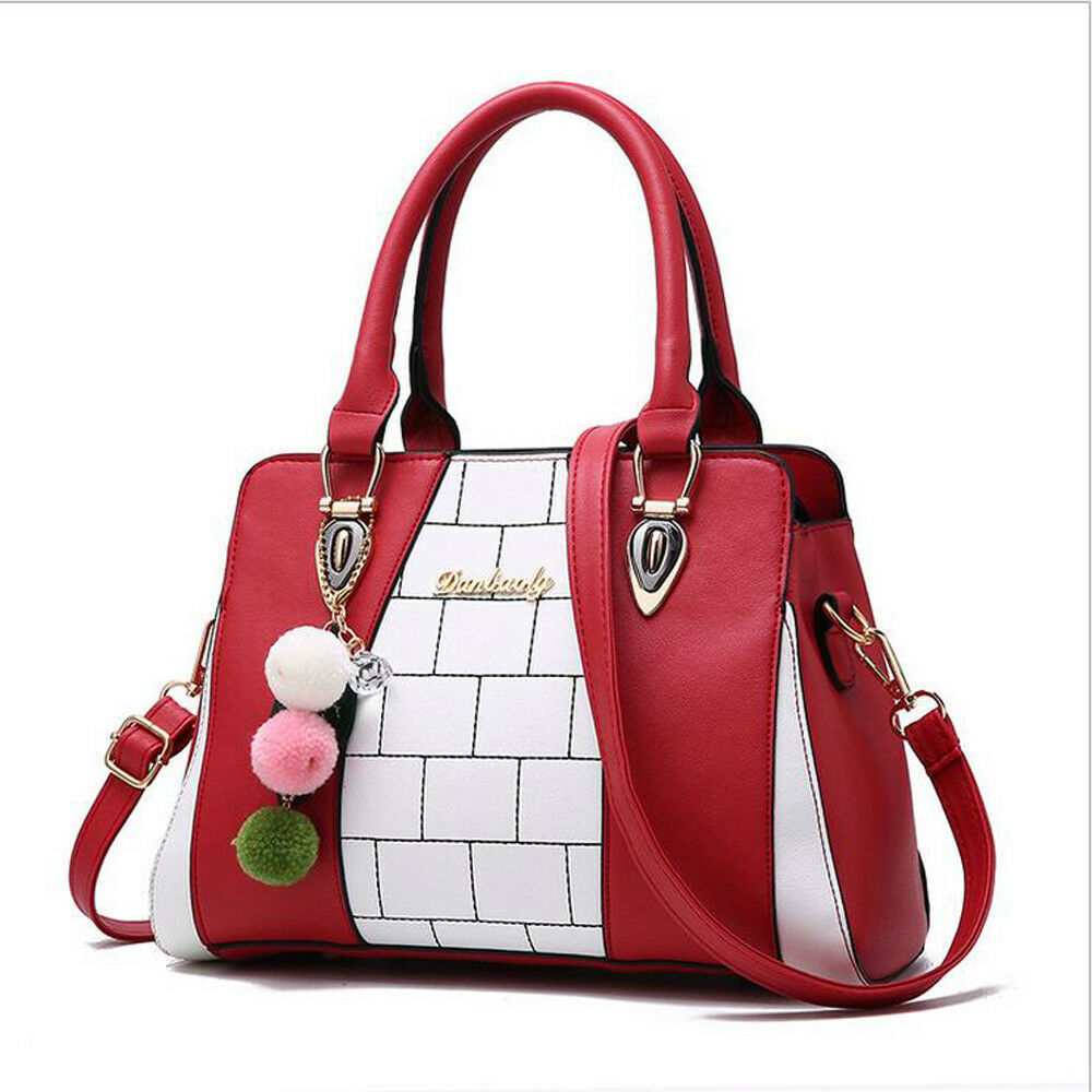 Women’s Ladies PU Leather Bag Shoulder Handbags Tote Messenger Satchel Cross Bag