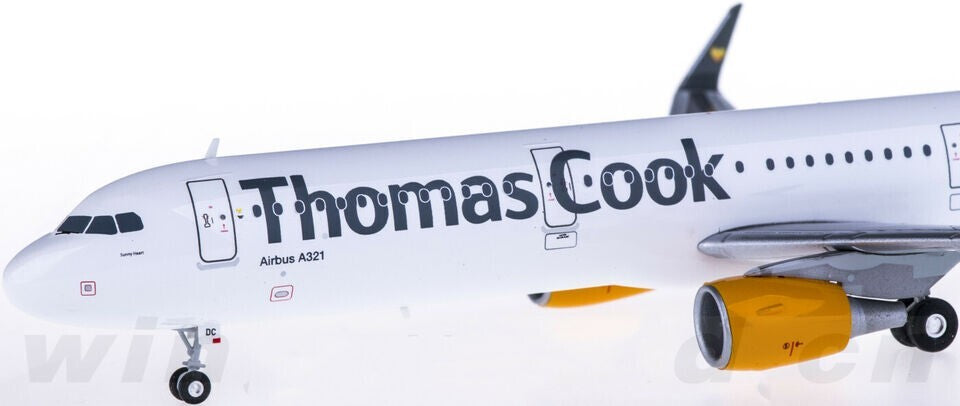 1:200 Herpa Thomas Cook AIRBUS A321 Passenger Airplane ABS Plastic Plane Model