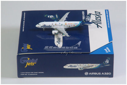 1:400 GeminiJets Alaska AIRBUS A320 Fly With Pride Passenger Plane Diecast Model