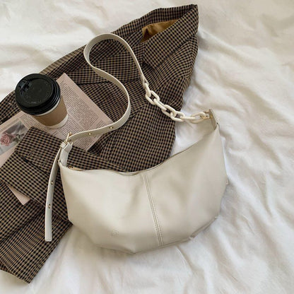Soft Leather Handbag Vintage Crossbody Bags Shoulder Purse 37*17*7 Cm Polyester