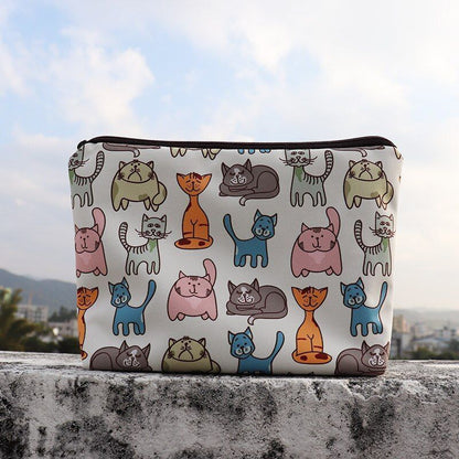 Bonded Fabric Storage Bag Travel Toiletries Organize Cosmetic Bag Makeup Purse