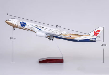 47CM 1:135 Air China AIRBUS A330 Passenger Plane Landing Gears Resin Model