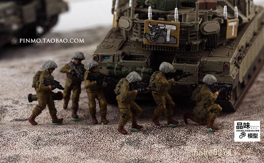 1/72 Israel Defense Forces 6 Soldiers Painted Finished Model New