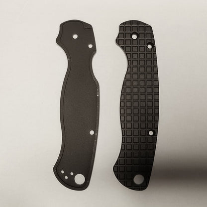 Aluminum Grip Handle Scales For Spyderco Paramilitary 2 C81 Para2 PM2 Knives