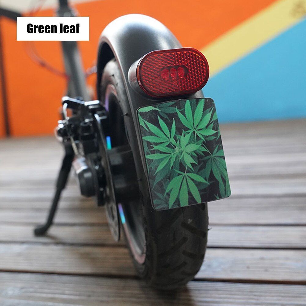1PC Scooter Skateboard License Plate Mudguard Reflective Sticker Tape Accessory
