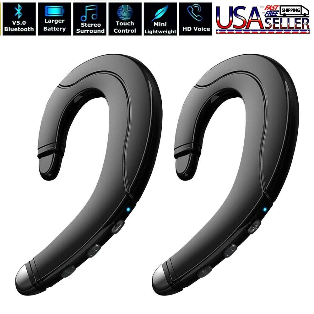 Bluetooth 5.0 Bone Conduction Headphones Wireless Earbuds Sport -