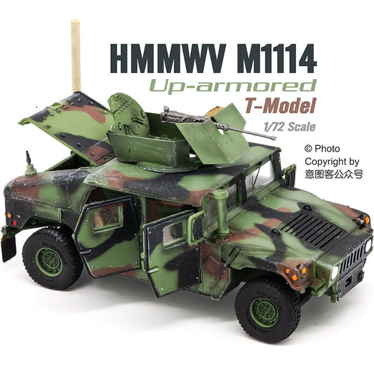 1/72 US M1114 Hummer model NATO three color coating