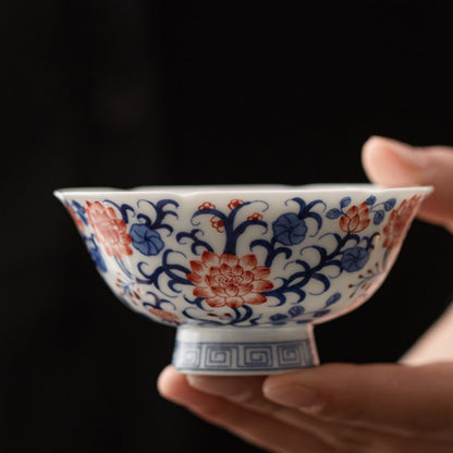 Blue-and-white Porcelain Tea Cup Creative Ceramic Master Cup Chinese Kungfu Cups
