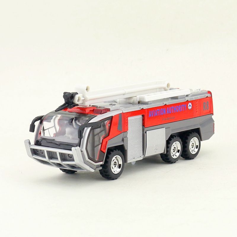 1/50 Airport Fire Truck Pull Back Sound & Light Aviation Fire Car Toys Model