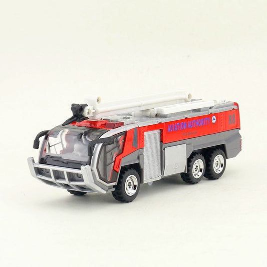 1/50 Airport Fire Truck Pull Back Sound & Light Aviation Fire Car Toys Model