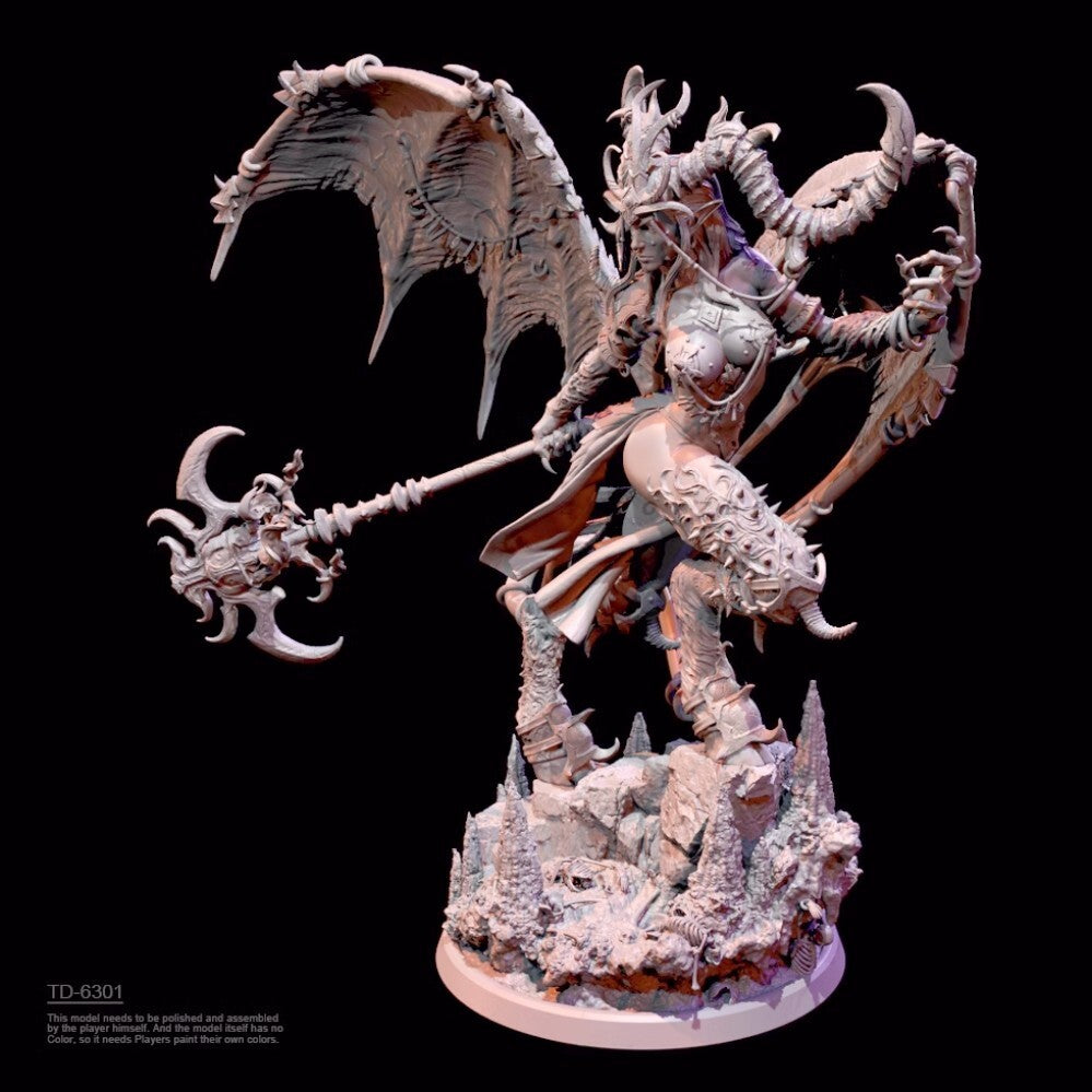 1/24 resin figure model kit Hell's Witch 3D Printing unassembled unpainted