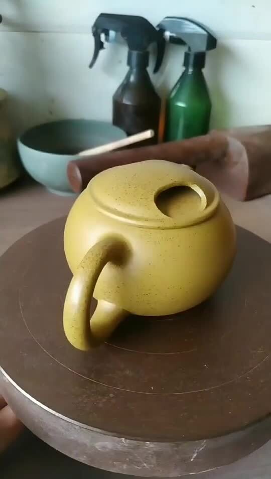 190ml Yixing Zisha Duan Clay Pottery Handmade Tea Pot Xishi Pot Marked Big Mouth