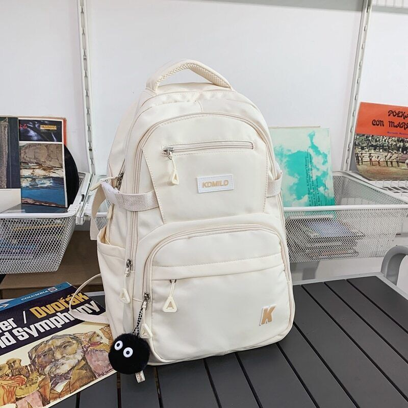 Buckle Backpack School Bag Student Shoulder Bag Teenage Girls Backpacks