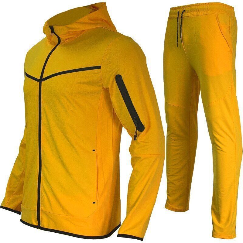 Hoodies Sweatpants 2Pieces Set Men Tracksuit Tops Joggers Pants Set Mens Suit