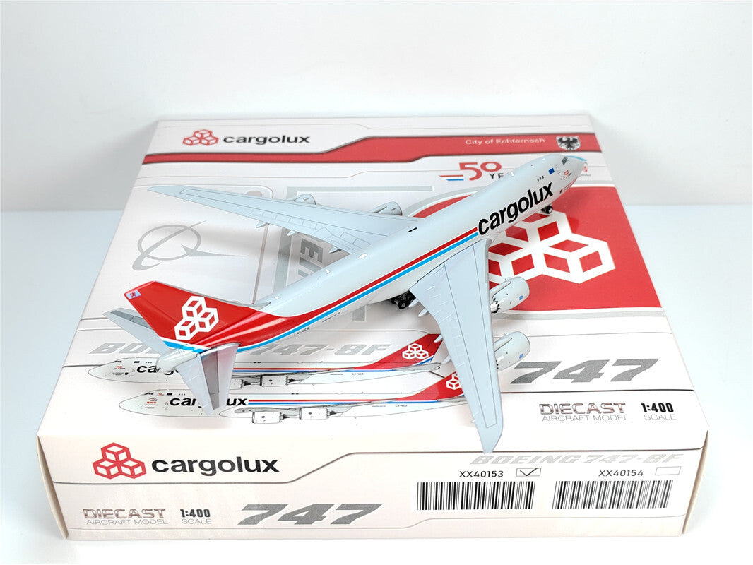 1:400 JC Wings CARGOLUX BOEING B747-8F Passenger Airplane Diecast Aircraft Model