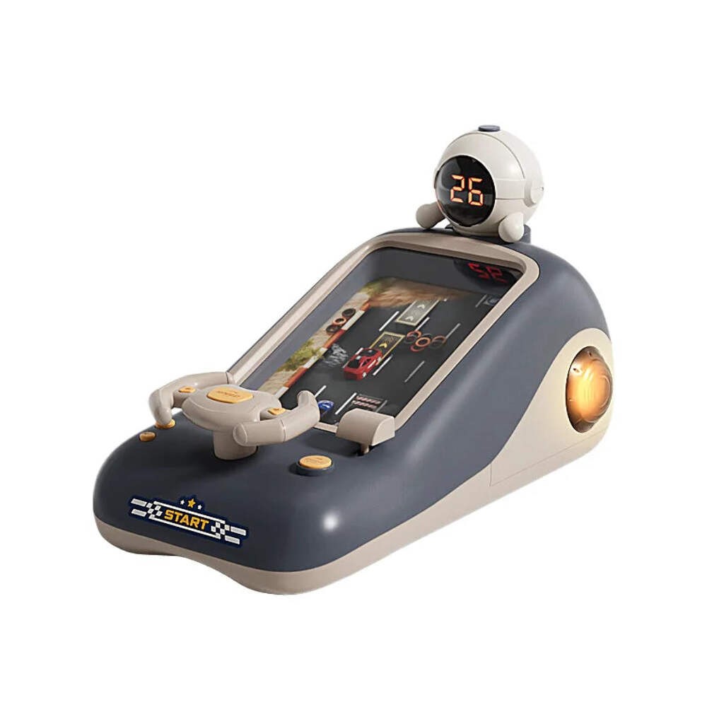 Kids Racing Car Adventure Game with Steering Wheel & Timer