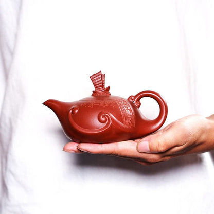200ml Yixing Purple Clay Dahongpao Teapot Creative Kettle Kung Fu Tea Set