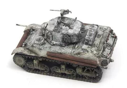 for S-MODEL US M5A1 Stuart light tank Snow coating 1/72 Tank Pre-built Model