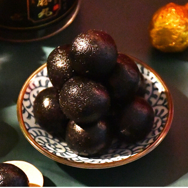 Black Sesame Balls Chinese Casual Snack Herbal Pills Heizhima Top-Grade