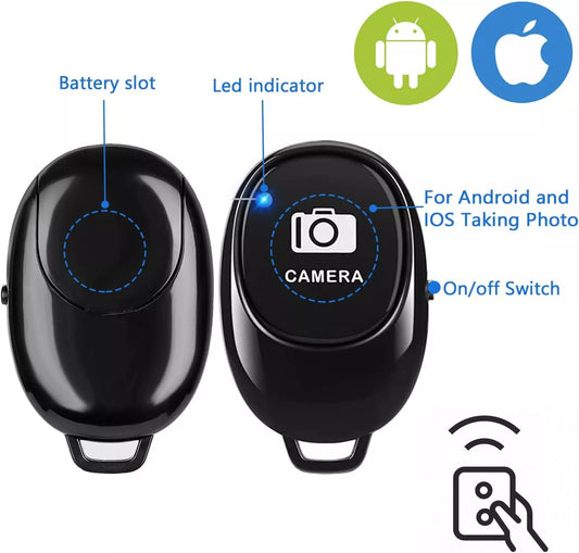 1~10x Camera Shutter Wireless Bluetooth Button Remote Control for Android Apple