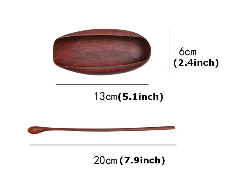 Chinese Rosewood Carved Spoon Wood Shovel Tea Coffee Powder Scoop Tool Zen