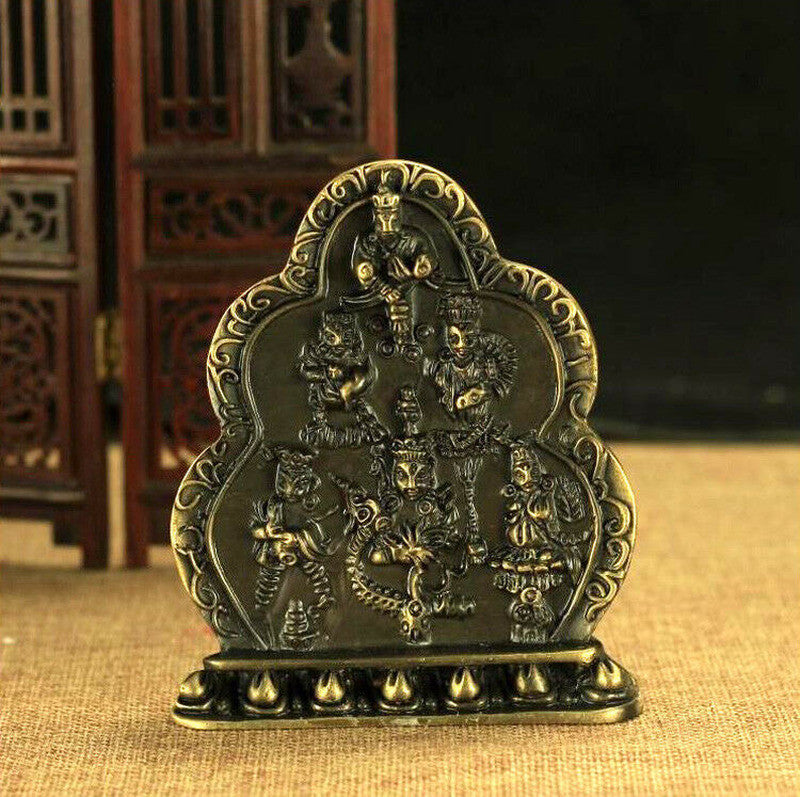 4.3" WATER ZAMBALA JAMBHALA STATUE FORTUNE LUCK BLESSED / BUDDHISM ALTAR MUST!
