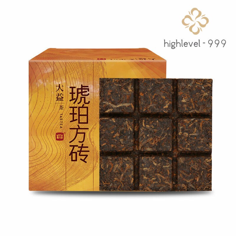 Amber Square Tea 240g * 2014 MengHai Tea Dayi Puer Shu Pu Erh Ripe Pu'er