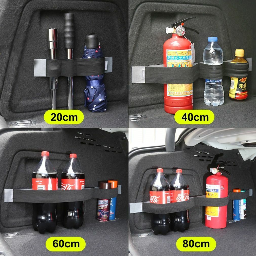 Car Trunk Organizer Elastic Belt 1pc Practical Fixed Storage Stowing Sticky Tape