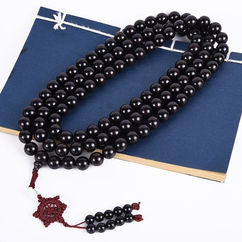 Natural Authentic African Ebony Purple Sandalwood Bracelets Men Women Beads