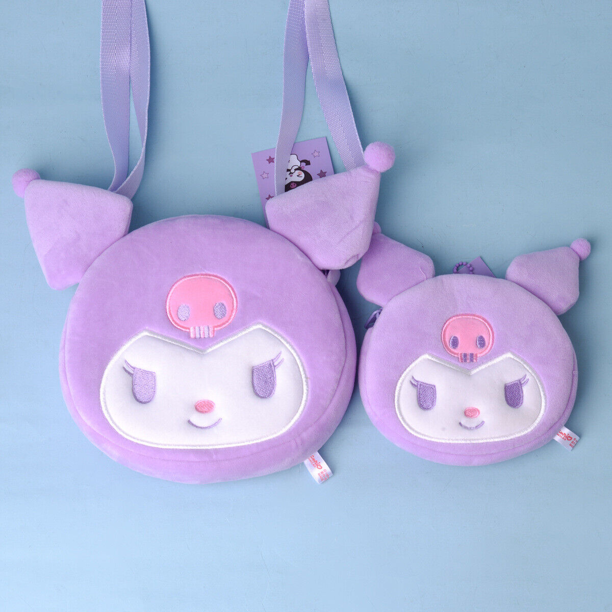 Sanrio Cute Plush Kuromi Cinnamoroll Melody Storage Bag and Wallet Messenger Bag