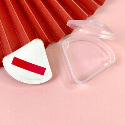 Portable Triangle Sponge Transparent Cosmetic Bag Makeup Puff Box Storage .82
