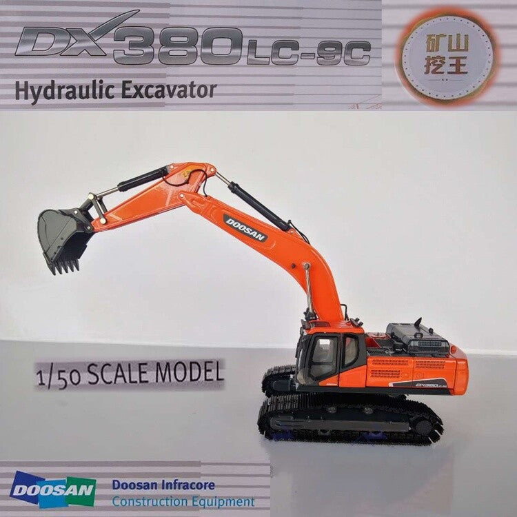 1:50 DOOSAN DX380LC-9C Hydraulic Excavator Contruction Machine Diecast Model