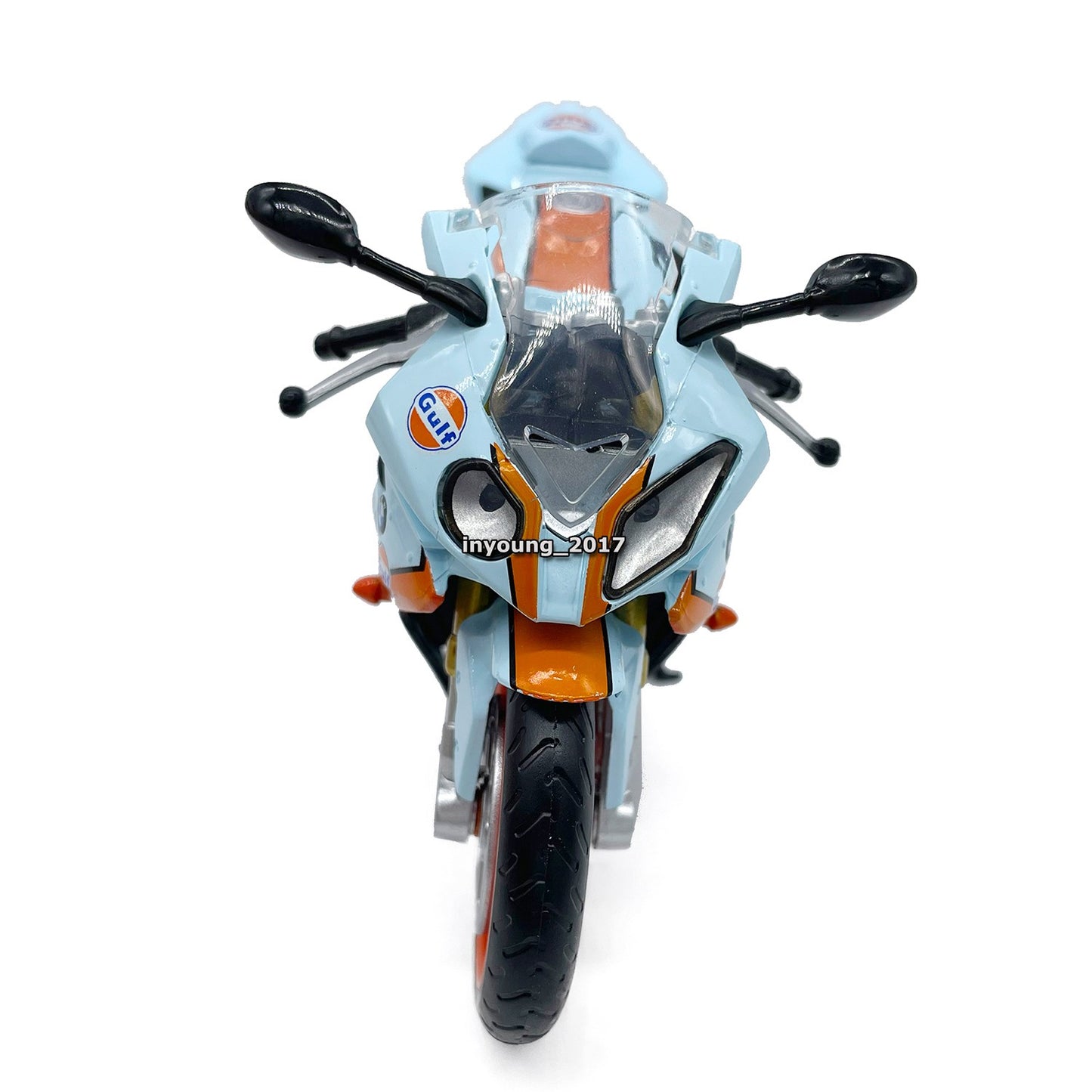 1/12 BMW S1000RR Motorcycle Model Toy Diecast Toy Vehicle for Kids Boys Blue