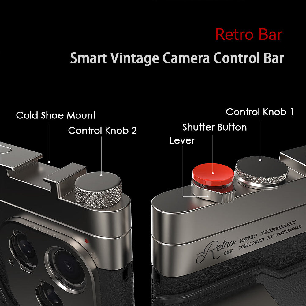 FotorGear Retro DMF Pro Kit ＆ Telephoto Converter Lens for iPhone 17 Pro Series