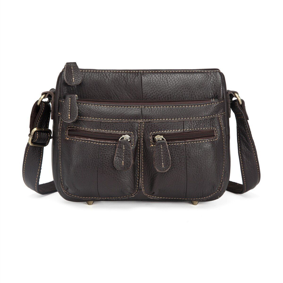 25*18*7 CM Leather Women Messenger Bags Small Shoulder Bag Vintage Crossbody 1PC