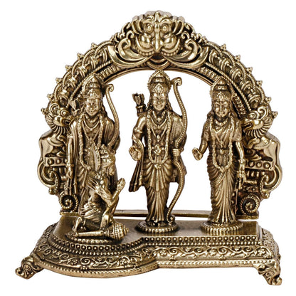 Ram Darbar Lord Rama Sita Laxman Hanuman Brass Family Statue Figurine Sculpture