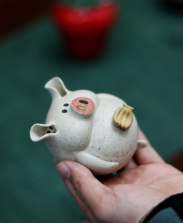 100cc chinese Yixing Handmade Zisha teapot white Clay FuZhu Gongfu Tea Pot