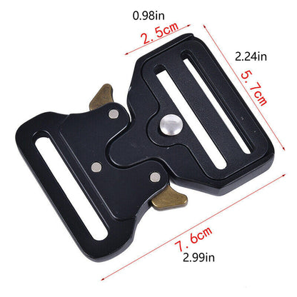 New Unique Design Metal Strap Buckle Black for Bags Luggage Webbing Sewing aa