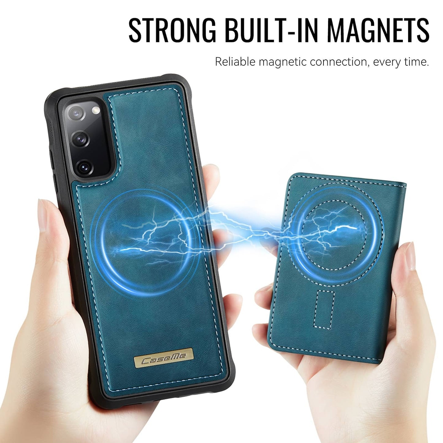 For Samsung Galaxy S25 Edge S24 S23 S22 S21 S20 Wallet Case Magnetic Card Holder
