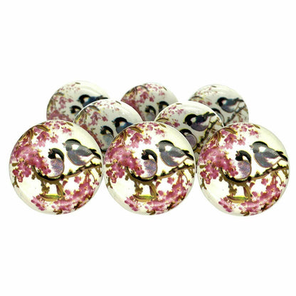 Hardware Ceramic Knobs Cupboard Pulls Handles Pack of 8