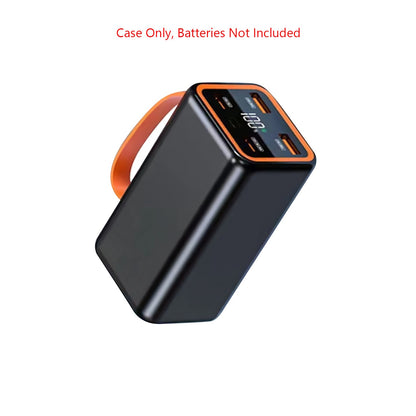 4 Slots 21700 Battery Power Shell Charger Box LCD Display Power Bank DIY Case