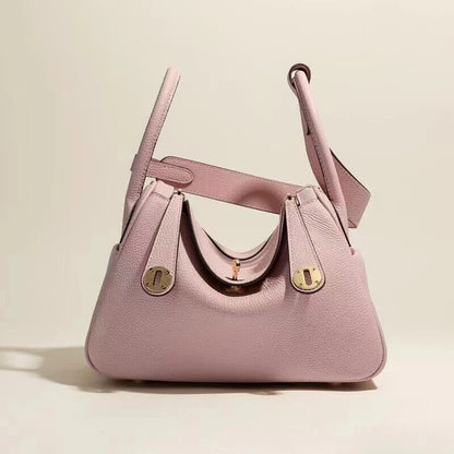 Pillow Handbags Tote Bag Women Golden Lock Soft Cow Genuine Shoulder Crossbody