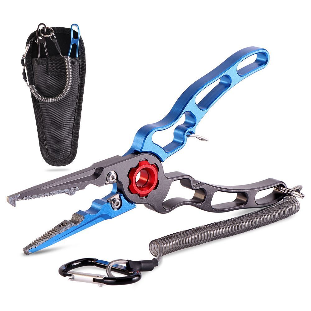 Multifunctional Fishing Pliers Hook Remover Fishing Tool Aluminum Lip Gripper