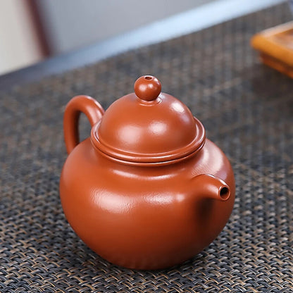 300ML Yixing Teapot Chinese Filter Ceramic Teapot Spherical Tea Ceremony